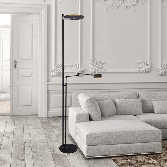 Stehleuchte Wohnzimmer Industrie Turound LED 2663ZW Schwarz