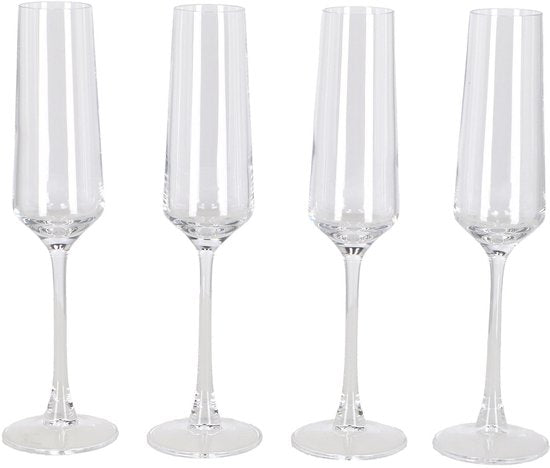 Daily Home Champagnergläser-Set – 4 Stück luxuriöses Glasgeschirr.