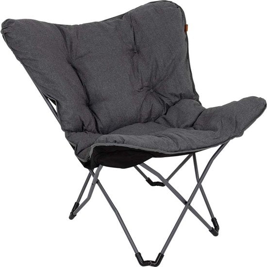 Bo-Camp – Urban Outdoor – Schmetterlingsstuhl – Redbridge – L – Oxford-Polyester – Grau