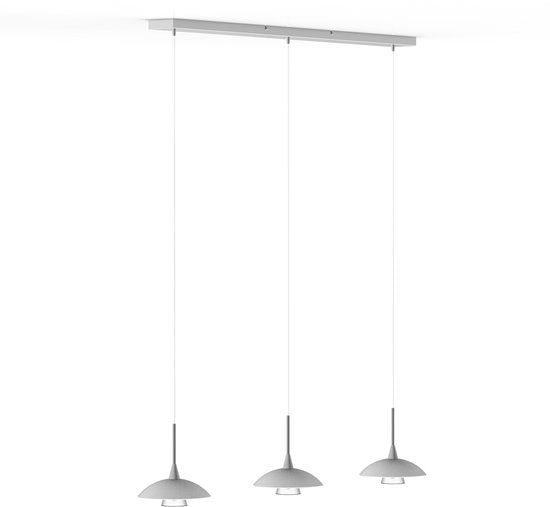 Hängeleuchte „Tallerken“ 2654ZW Schwarz – Modern, höhenverstellbar, Material: Glas und Metall, für den Innenbereich, Steinhauer
