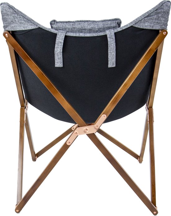 Bo-Camp – Urban Outdoor – Liegestuhl – Bloomsbury – M – Oxford-Polyester – Grau