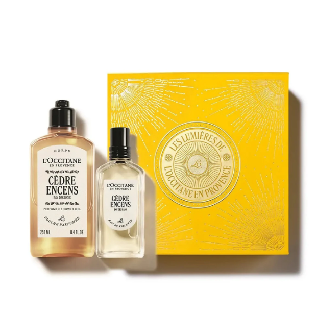 L’OCCITANE Eau des Baux Geschenkset – 600 ml – Warmer, würziger, holziger Duft