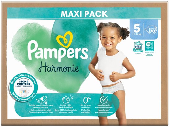 Pampers – Harmonie – Größe 5 – Mega-Pack – 70 Stück – 11/16 kg
