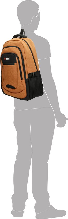 Enrico Benetti Hamburg Laptop-Rucksack – 17-Zoll-Laptop, 35,5 Liter – 62125 – Rostrot