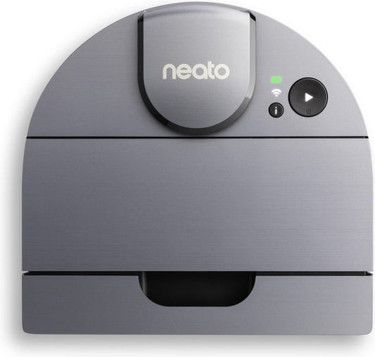 NeatoÂ® D10 Intelligenter Staubsaugerroboter - Echter HEPA-Filter und Laser Mapping Navigation - Steuerung über App - 300 Minuten Laufzeit mit automatischer Aufladung und Wiederaufnahme - Silbergrau