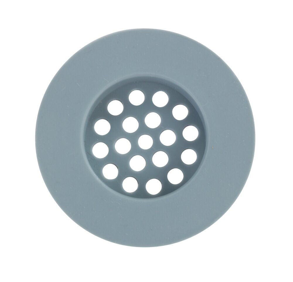 WENKO Milis Abflusssieb Grau – Ø 7 cm – Silikon