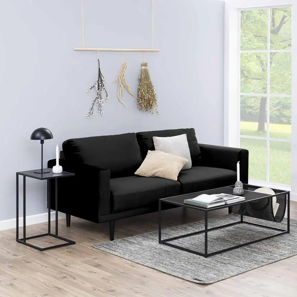 Lisomme Vic Beistelltisch aus Holz – 43 x 35 cm – Schwarz