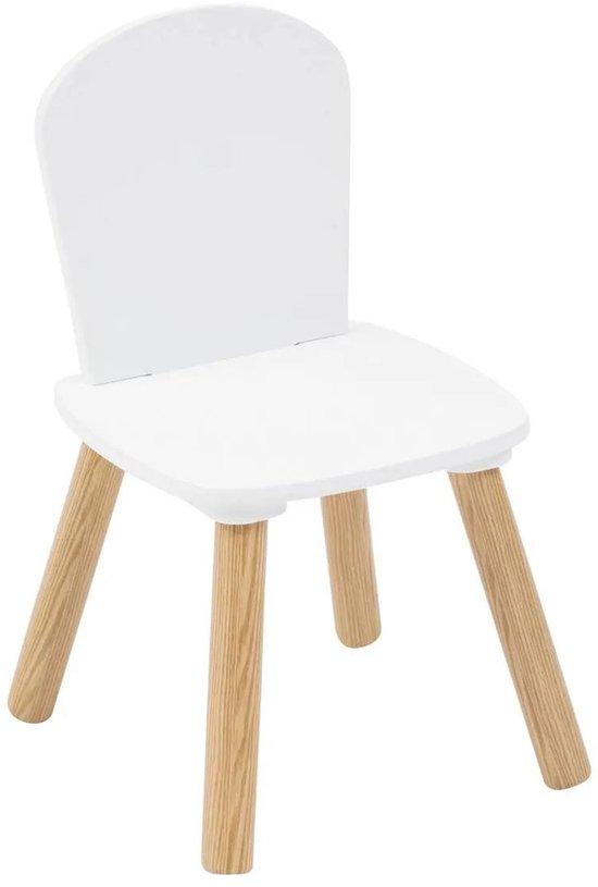 Atmosphera Kinder-Set Zeichentisch/Kindertisch + Kinderstühle – 58 x 38 x 43 cm – Weiß