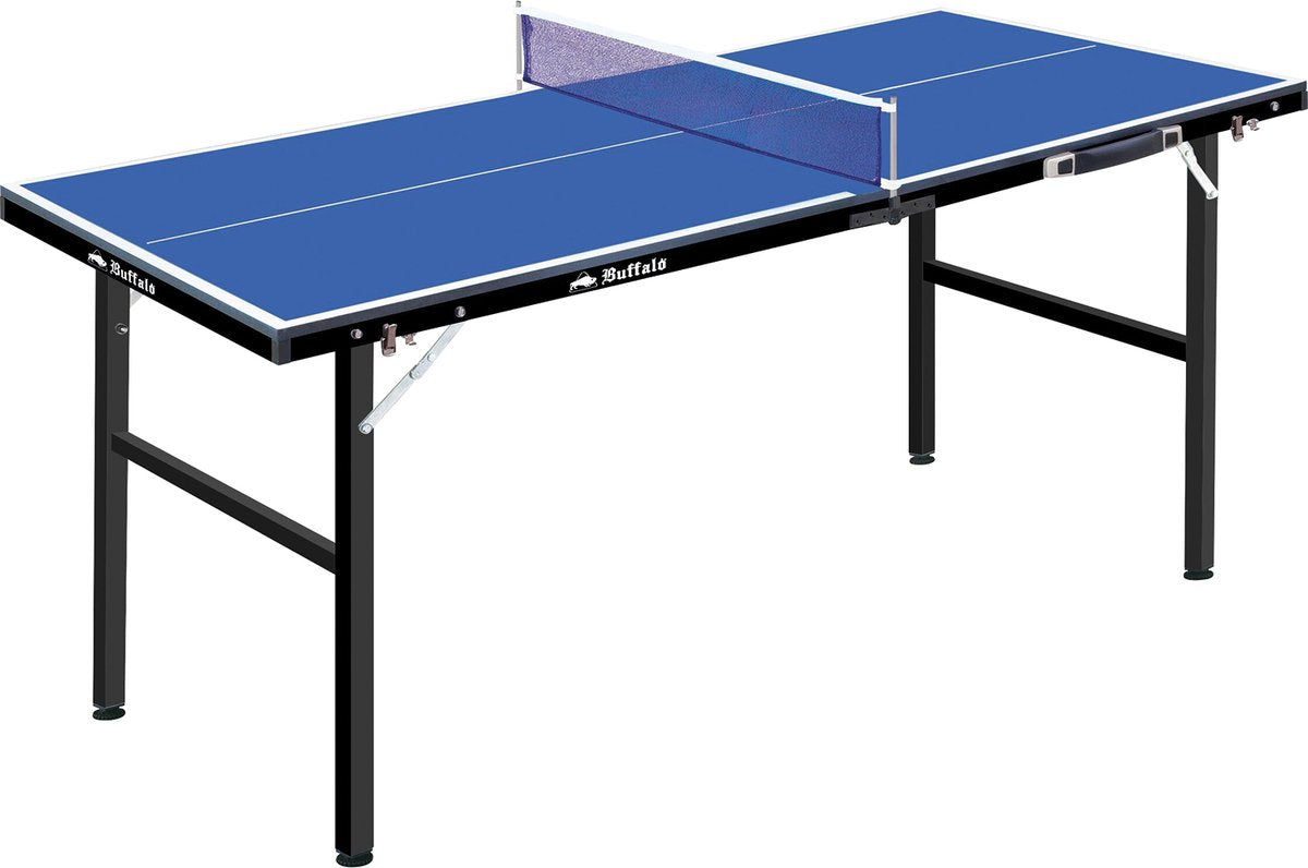 Buffalo Mini deluxe Tischtennistisch - blau - 150 x 66 x 68 cm