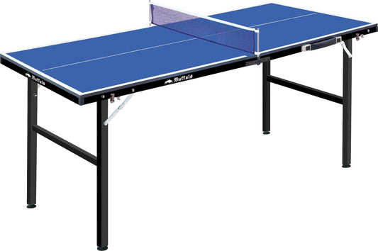 Buffalo Mini deluxe Tischtennistisch - blau - 150 x 66 x 68 cm