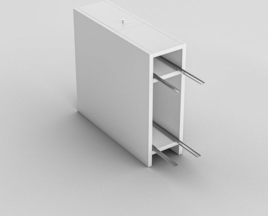 Asir Badezimmerschrank - Weiß - 20 x 55 x 60 cm