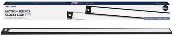 Yeelight Schrankbeleuchtung mit Bewegungssensor – 135 Lumen – Schwarz – 60 cm – wiederaufladbar