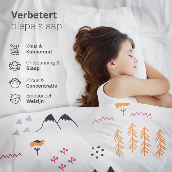 CozySense® Beschwerungsdecke Kind 2,4 kg - Beschwerungsdecke - Beschwerungsdecke mit GLASS-Flow® Druckverteilung - Waschbarer Bezug - Hypoallergen - Für Mädchen