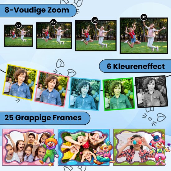 Bambini Kinderkamera - Digitalkamera für Kinder - Digitalkamera - Kinderkamera - 1080P HD - Blau