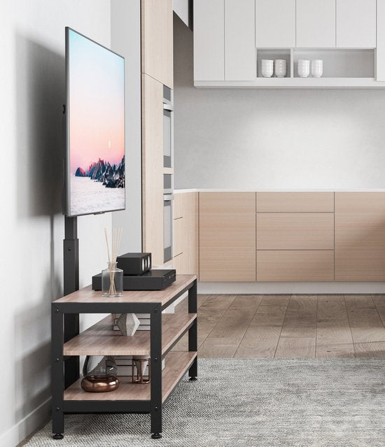 VDD Gaming - TV-Ständer - schlankes wandmontiertes Modell - drehbar - bis zu 70 Zoll - schwarz