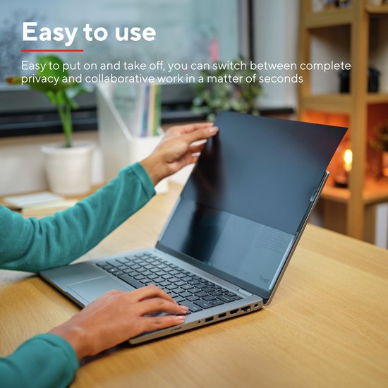 Trust Primo Sichtschutzfilter – 14 Zoll – Sichtschutzfilter für Laptop-Bildschirm – 60° Betrachtungswinkel
