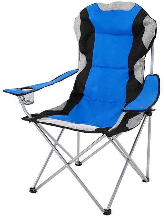 VDD - Campingstuhl - Klappstuhl - Campingstuhl faltbar - Campingstuhl - Campingstühle - Campingstuhl faltbar - faltbar - Becherhalter - blau