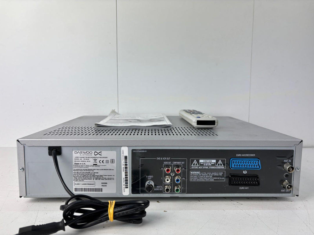 Daewoo DF-8100 Video-/DVD-Kombirekorder – Schwarz/Silber – VHS auf DVD kopieren