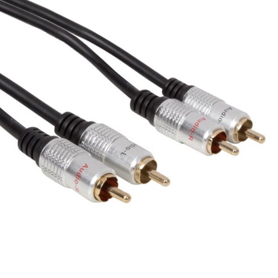 Velleman Audiokabel RCA, 5 Meter, Kupfer, schwarz