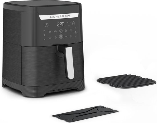 Tefal Easy Fry & Grill XXL EY8018 – 2-in-1-Heißluftfritteuse und Grill – 6,5 l – FlexCook – 8 Programme – Schwarz – Für 8 Personen