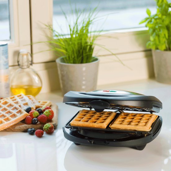 Bestron Sandwichtoaster – ASM8010 – 760 W – 3-in-1: Sandwiches, Waffeln und Grillgerichte – Antihaftbeschichtung – Grau – 5 Jahre Garantie