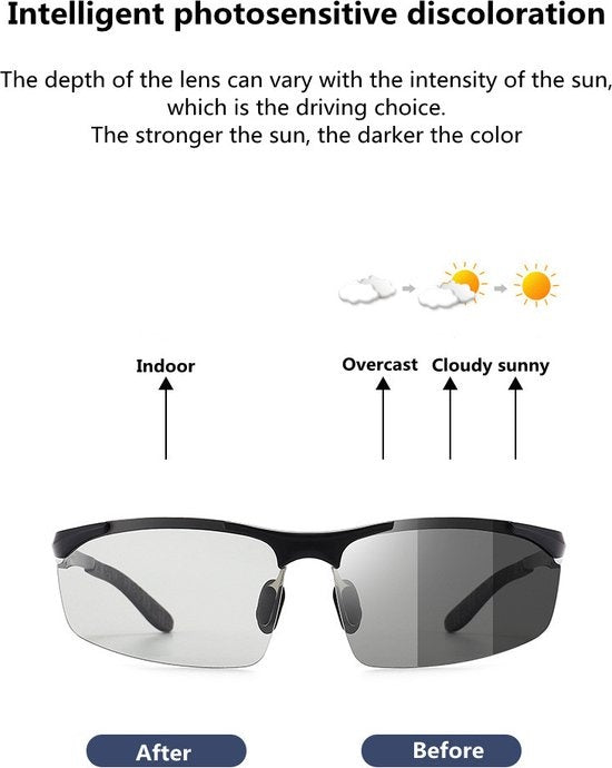 GarpexÂ¬Ã† Radsportbrille - Sportbrille - Polaroid-Sonnenbrille - Rennrad - Mountainbike - Motorrad - Transparent