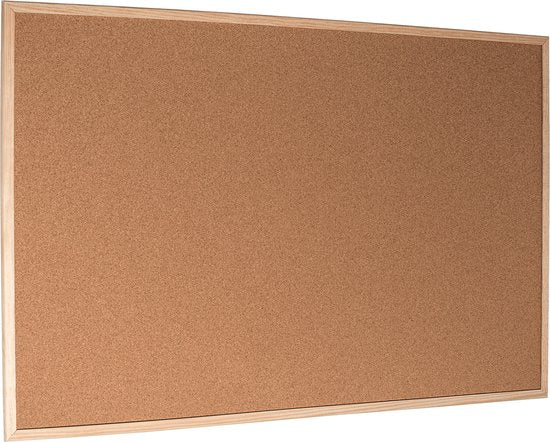 Esselte Pinnwand – Kruk – 80 x 60 cm – Mit Reißzwecken – Naturbraun
