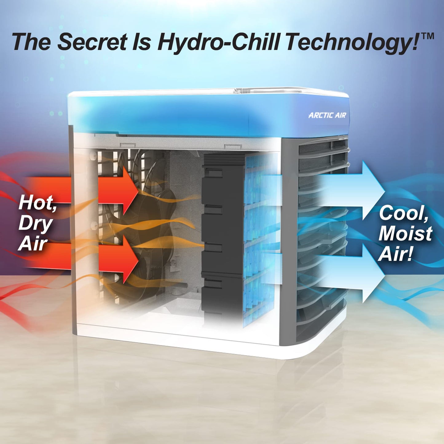 Arctic Air Pure Chill Luftkühler – 3 Geschwindigkeitsstufen – tragbar