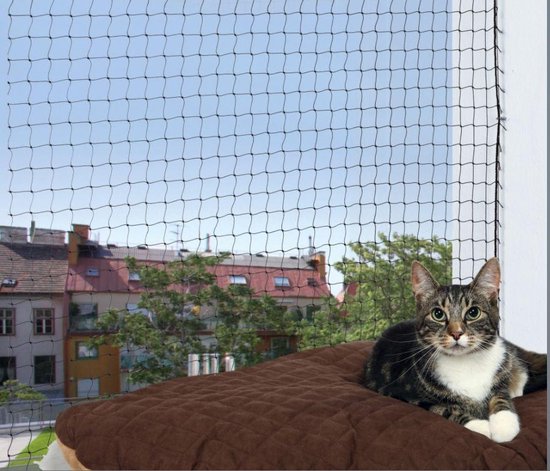 Trixie – Sicherheitsnetz – Katzennetz – Schwarz – 8 x 3 m