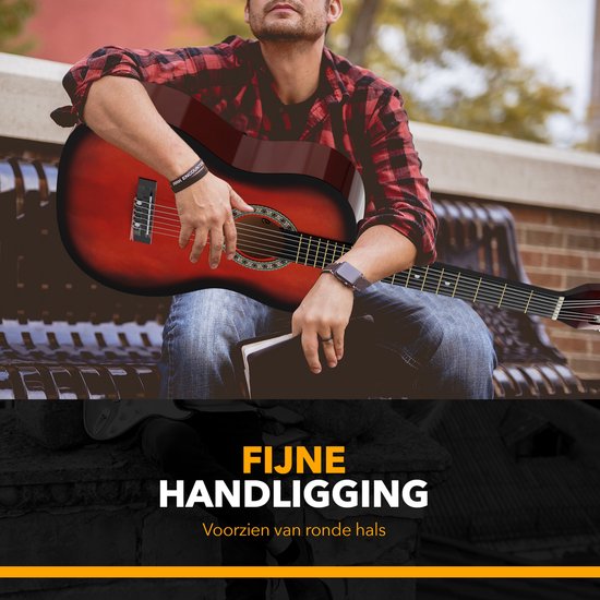 Finesse Akustikgitarre - Starter Set - Nylonsaiten - Klassische Gitarre - Gitarre Kinder & Erwachsene