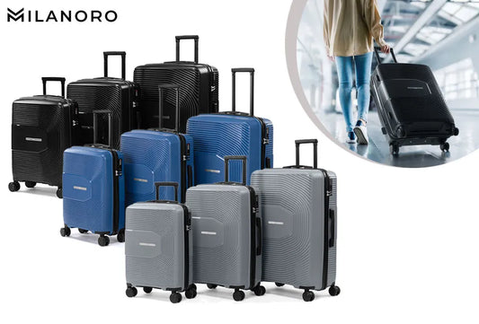 Milanoro Kofferset – 3-teilig – TSA-Schloss – 360°-Rollen – Terrakotta