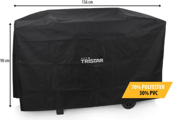 Tristar Universal-Grillabdeckung – BQ-6302FT – Wasserdichte Schutzhülle – Grillabdeckung – 136 x 90 cm