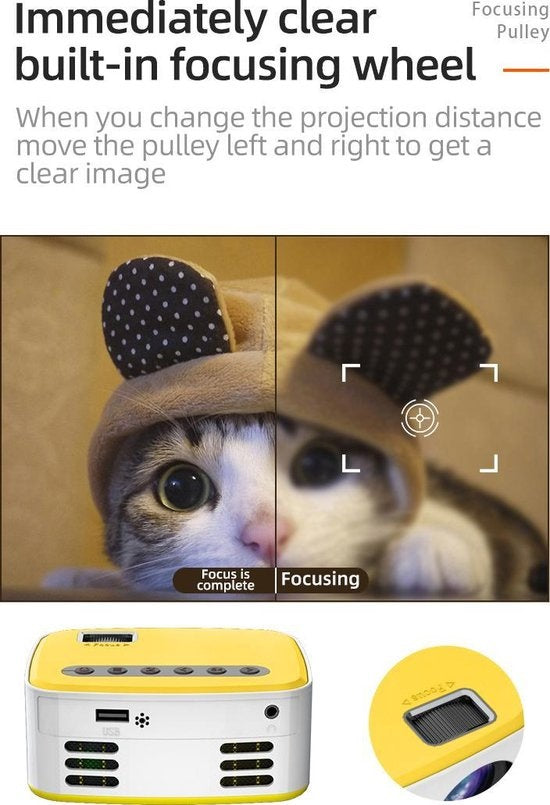 Fuegobird Smart Mini Beamer-Support Mobiltelefon drahtlose gleichen Bildschirm