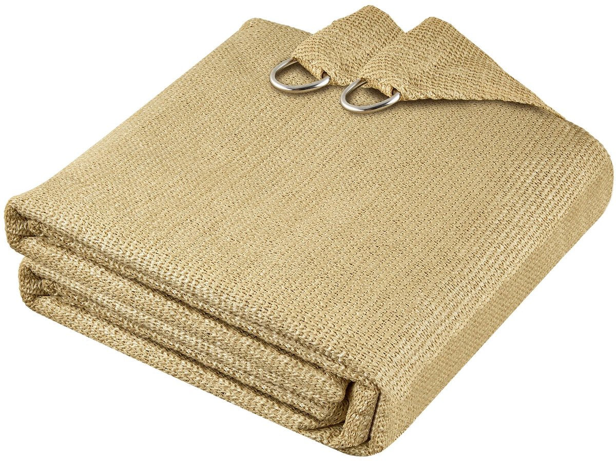 tectake Rechteckiges Schattentuch Sunny - 2 x 3 m - Farbe Sand