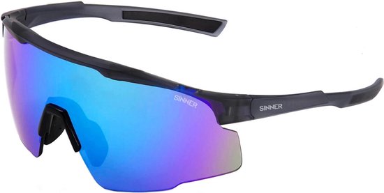 SINNER Murau – Sportbrille/Sonnenbrille – Grau – Blaue Gläser – Unisex – Einheitsgröße