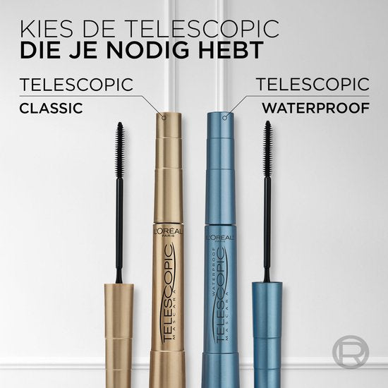 L’Oréal Paris Telescopic Mascara – Mascara für sichtbar längere Wimpern – Volumen ohne Klümpchen – Schwarz – 8 ml