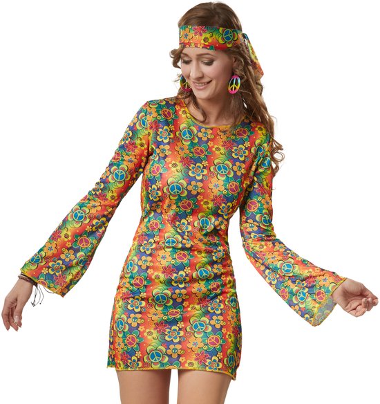 dressforfun - Rebel Hippie Squaw L - Faschingskostüm Halloween Kostüm Faschingskostüm Karneval Partykleidung Partykleidung - 302625