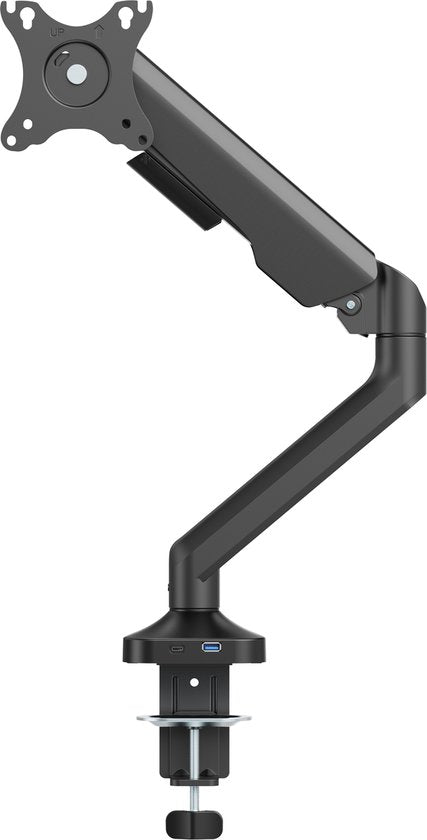 VDD Gaming - Monitorarm - Monitorarm - Monitorhalterung - Höhenverstellbar - Für 1 Bildschirm - Ergonomisches Design - Schwarz