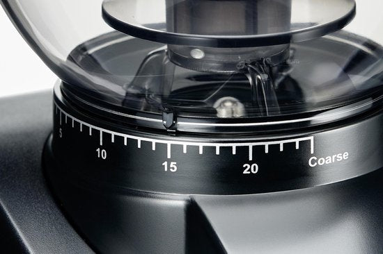 Solis Scala Zero Static 1662 Kaffeemühle - Elektrische Kaffeemühle - Kaffeemühle mit 24 Mahlgradeinstellungen - Antistatisch - Schwarz