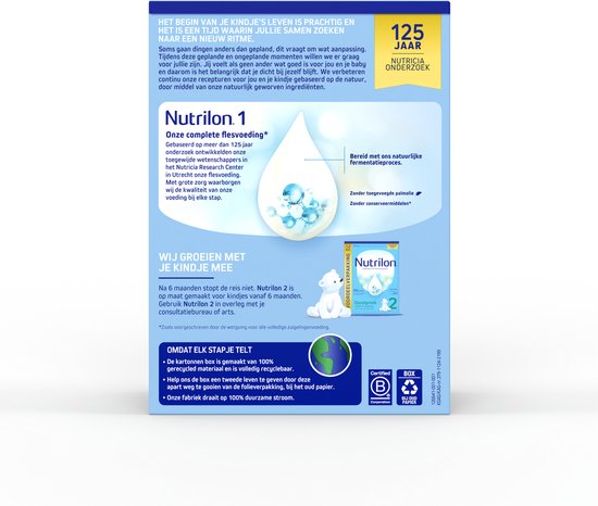 Nutrilon 1 Vollnahrung für Säuglinge 1,2 kg – Babys von 0 bis 6 Monaten