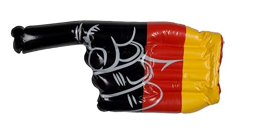 YOUNG Aufblasbare Hand - Deutschland - Kunststoff - 16,8 x 12,2 x 2,4 cm