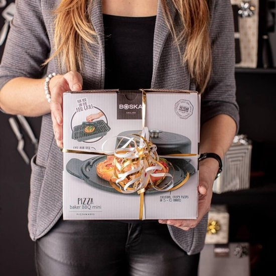 Boska Pizza Baker BBQ Mini - Schwarz - 23 x 19 x 6cm - Rund - Gusseisen