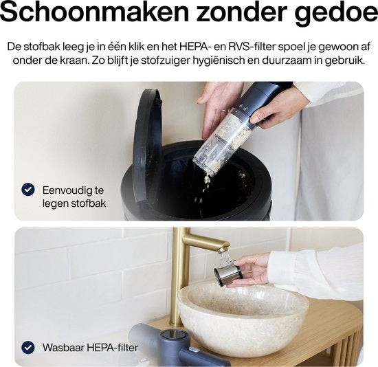 Dustbuster NanoDetect Pro Kabelloser Staubsauger - 120W - Leistungsstarker Handstaubsauger - Kabellos - Auto-Staubsauger - Samako