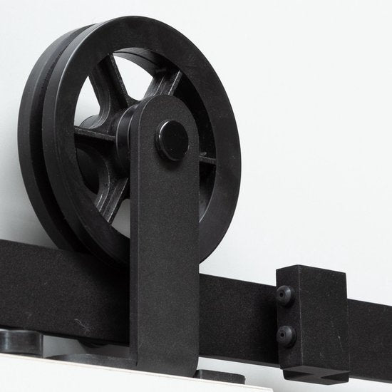 Intersteel Schiebetürsystem Wheel Top, mattschwarz
