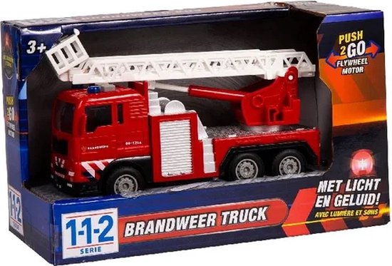 112 Feuerwehrfahrzeug 1:32 mit Licht und Ton