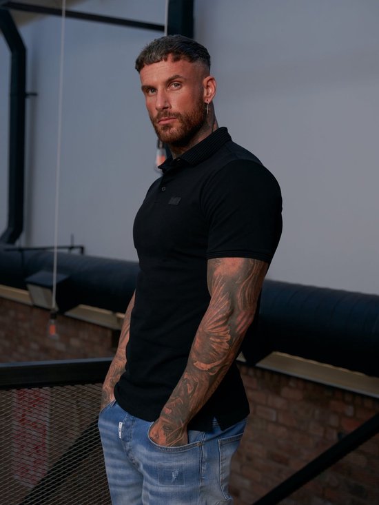 AB Lifestyle - Regular Polo | Jet Black - Herren - Größe: XS