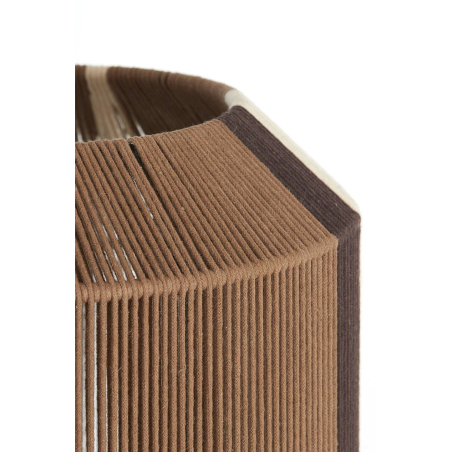 Kozana Hängeleuchte – Ø 36 × 43 cm – Braun/Creme/Dunkelbraun
