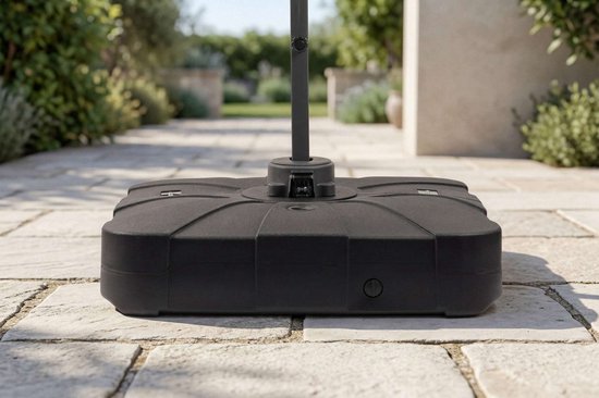 Feel Furniture – Extra großer Sonnenschirmständer „Roma“ – quadratisch – 100 Liter