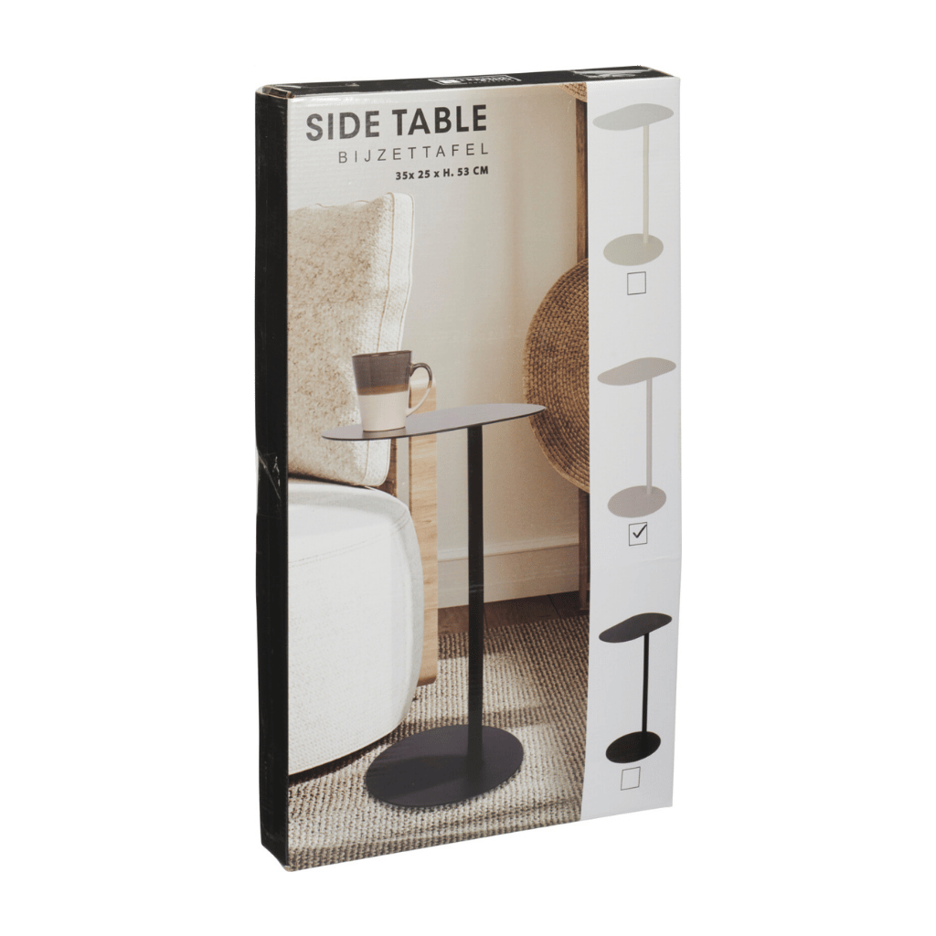 Beistelltisch „De Bosrand“ im organischen Design – Sand – 35 x 53 cm