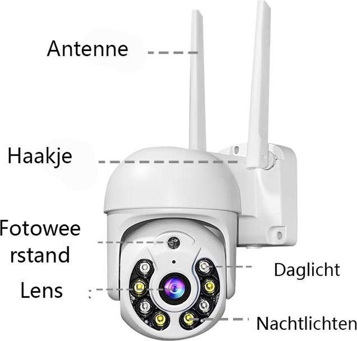 Fuegobird Wifi Smart Wasserdicht IP66 WIFI IP Kamera-Außenbereich drehbar und schwenkbar Full HD 1080P-1 Zoll kleine Dome Kamera